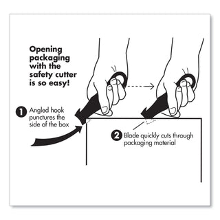 Garvey® Klever Kutter Box Cutter Knife w/Double Shielded Blade, 5/Pack (COS091459)