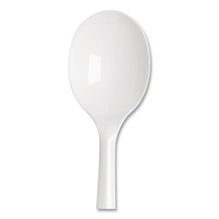 Dixie® Plastic Cutlery, Mediumweight Soup Spoons, White, 1,000/Carton (DXEPSM21)
