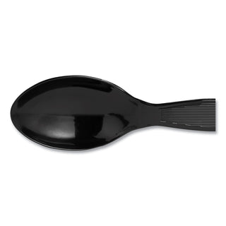 Dixie® Plastic Cutlery, Heavyweight Teaspoons, Black, 1000/Carton (DIXTH517)