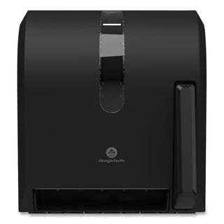 Georgia Pacific® Professional Hygienic Push-Paddle Roll Towel Dispenser, 13 x 10 x 14.4, Black (GPC54338A)