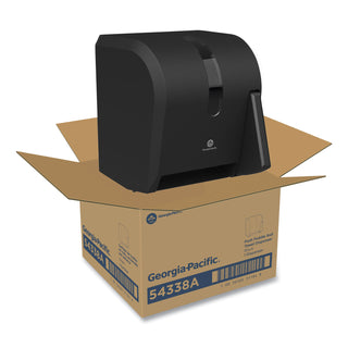 Georgia Pacific® Professional Hygienic Push-Paddle Roll Towel Dispenser, 13 x 10 x 14.4, Black (GPC54338A)