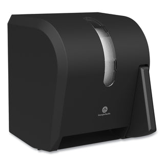Georgia Pacific® Professional Hygienic Push-Paddle Roll Towel Dispenser, 13 x 10 x 14.4, Black (GPC54338A)