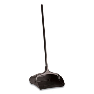 Rubbermaid® Commercial Lobby Pro Upright Dustpan with Wheels, 12.5w x 37h, Polypropylene with Vinyl Coat, Black (RCP253100BK) (2531BK)