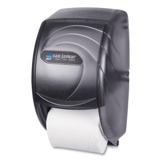 San Jamar® Duett Standard Bath Tissue Dispenser, Oceans, 7 1/2 x 7 x 12 3/4, Black Pearl (SJMR3590TBK)