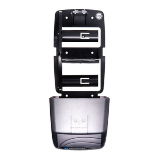 San Jamar® Duett Standard Bath Tissue Dispenser, Oceans, 7 1/2 x 7 x 12 3/4, Black Pearl (SJMR3590TBK)