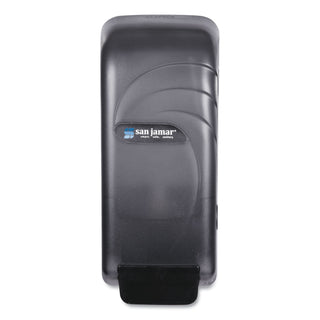San Jamar® Oceans Universal Liquid Soap Dispenser, 800 mL, 4.5" x 4.38" x 10.5", Black (SANS890TBK)