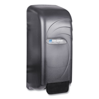 San Jamar® Oceans Universal Liquid Soap Dispenser, 800 mL, 4.5" x 4.38" x 10.5", Black (SANS890TBK)