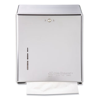 San Jamar® C-Fold/Multifold Towel Dispenser, Chrome, 11 3/8 x 4 x 14 3/4 (T1900XC)