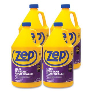 Zep Commercial® Stain Resistant Floor Sealer, Unscented, 1 gal, 4/Carton (ZPEZUFSLR128CT)