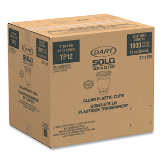 SOLO® Ultra Clear Cups, Practical Fill, 12-14 oz, PET, 50/Bag, 1000/Carton (DCCTP12)