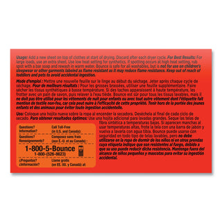 Bounce® Fabric Softener Sheets, Outdoor Fresh, 2/Box, 156 Boxes/Carton (PGC02664)