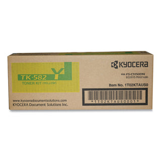 Kyocera Toner Cartridge f/5150/6021, 2, 800 Page Yield, Yellow (KYOTK582Y)