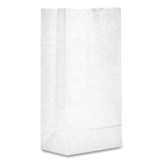 General Grocery Paper Bags, 30 lbs Capacity, #2, 4.31"w x 2.44"d x 7.88"h, White, 500 Bags (BAGGW2-500)