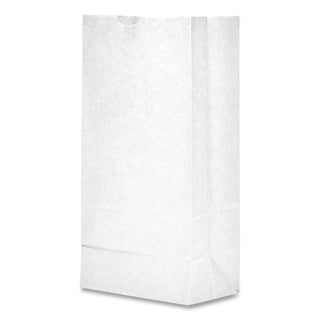 General Grocery Paper Bags, 35 lbs Capacity, #8, 6.13"w x 4.17"d x 12.44"h, White, 500 Bags (BAGGW8-500)
