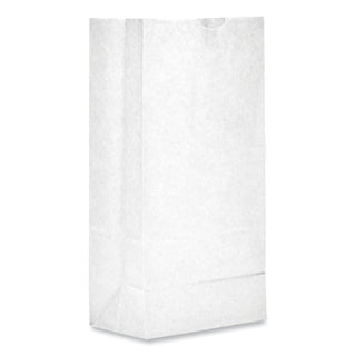 General Grocery Paper Bags, 35 lbs Capacity, #10, 6.31"w x 4.19"d x 13.38"h, White, 500 Bags (BAGGW10-500)