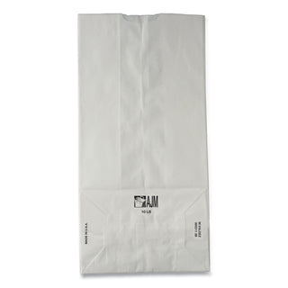 General Grocery Paper Bags, 35 lbs Capacity, #10, 6.31"w x 4.19"d x 13.38"h, White, 500 Bags (BAGGW10-500)