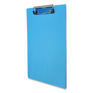 Saunders Acrylic Clipboard, 1/2" Capacity, Holds 8-1/2w x 12h, Transparent Blue (SAU21567)