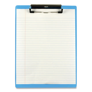 Saunders Acrylic Clipboard, 1/2" Capacity, Holds 8-1/2w x 12h, Transparent Blue (SAU21567)