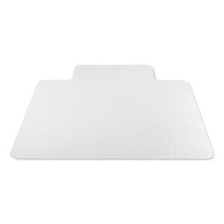 deflecto® Antimicrobial Chair Mat, Medium Pile Carpet, 48 x 36, Lipped, Clear (DEFCM14112AM)