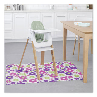 deflecto® FashionMat Chair Mat, Rectangular, 35 x 40, Daisies (DEFCM3540LD)