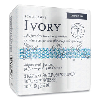 Ivory® Bar Soap, 3 pack, 3.1 oz. each, 24/Case, 72 Total (PGC12364)