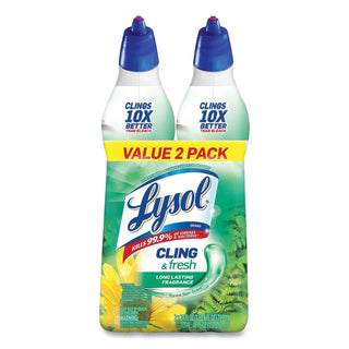 LYSOL® Brand Clean & Fresh Toilet Bowl Cleaner Cling Gel, Country Scent, 24 oz, 2/Pack, 4 Packs/Carton (RAC98015)