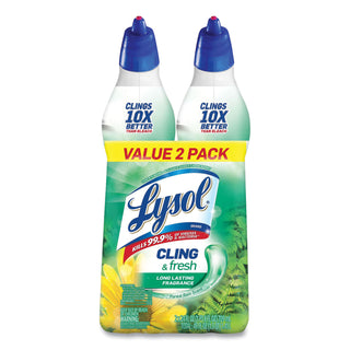 LYSOL® Brand Clean & Fresh Toilet Bowl Cleaner Cling Gel, Country Scent, 24 oz, 2/Pack (RAC98015PK) (RAC98015PK)