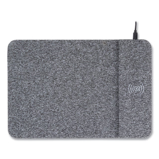Allsop® PowerTrack Wireless Charging Mousepad - (32192) - 0.30" x 13" x 8.80" Dimension - Black - Fabric - 1 Pack (ASP32192)