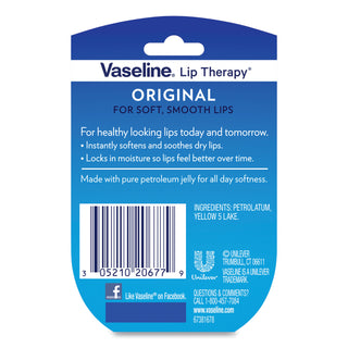 Vaseline® Lip Therapy, Original, 0.25 oz (UNI20677EA)