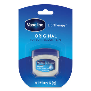 Vaseline® Lip Therapy, Original, 0.25 oz, 32/Carton (UNI20677CT)