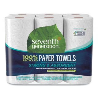 Seventh Generation® 100% Recycled Paper Towel Rolls, 2-Ply, 11 x 5.4 Sheets, 140 Sheets per Roll, 6 Roll Pack, 840 Sheets Total  (SEV13731PK) (SEV13731)