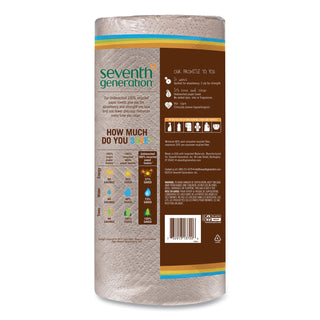 Seventh Generation® Natural Unbleached 100% Recycled Paper Towel Rolls,11 x 9, 120 Sheets per Roll,30 Rolls per Case, 7,200 Sheets Total (SEV13720-CS)