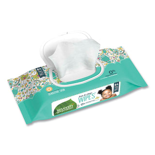 Seventh Generation® Free & Clear Baby Wipes, Unscented, White, 64 Wipe Pack (SEV34208PK)