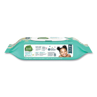 Seventh Generation® Free & Clear Baby Wipes, Unscented, White, 64 Wipe Pack (SEV34208PK)