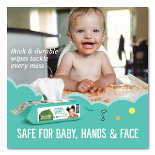 Seventh Generation® Free & Clear Baby Wipes, Refill, Unscented, White, 256 Wipes per Pack, 3 Packs per Case, 768 Wipes Total (SEV34219)