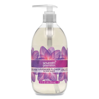 Seventh Generation® Natural Hand Wash, Lavender Flower & Mint, 12 oz Pump Bottle, 8 Bottles per Case (SEV22926CT)