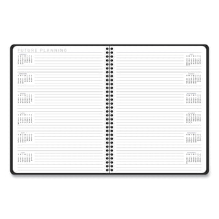 AT-A-GLANCE® Contemporary Lite Weekly/Monthly Planner, 11 x 8.25, Black Simulated Leather Cover, 12-Month (Jan to Dec): 2025 (AAG7095XL05)