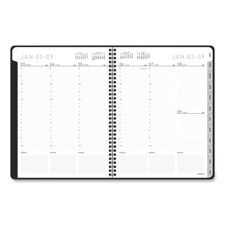 AT-A-GLANCE® Contemporary Lite Weekly/Monthly Planner, 11 x 8.25, Black Simulated Leather Cover, 12-Month (Jan to Dec): 2025 (AAG7095XL05)