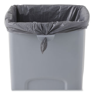 Rubbermaid® Commercial Untouchable&reg; Square Plastic Indoor Trash Can, 23 Gallon, Gray (RCP356988GY)