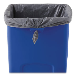Rubbermaid® Commercial Recycled Untouchable Square Recycling Container, Plastic, 23gal, Blue (RCP356973BE)