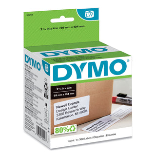 DYMO® LabelWriter Shipping Labels, 2 5/16 x 4, White, 300 Labels/Roll (899735)