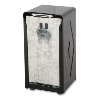 San Jamar® Tabletop Napkin Dispenser, Tall Fold, 3 3/4 x 4 x 7 1/2, Capacity: 150, Black (H900BK)