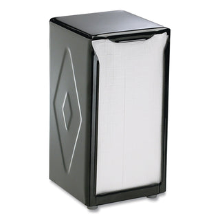 San Jamar® Tabletop Napkin Dispenser, Tall Fold, 3 3/4 x 4 x 7 1/2, Capacity: 150, Black (H900BK)