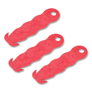 San Jamar® Klever Kutter Safety Cutter, 3 Razor Blades, Red (SANKK403)
