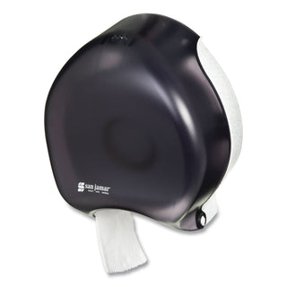San Jamar® Single-Roll Jumbo Bath Tissue Dispenser, 10 1/4 x 5 5/8 x 12, Black Pearl (SANR2000TBK)