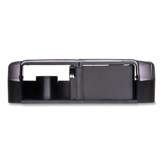 San Jamar® Twin 9" JBT Toilet Tissue Dispenser, Oceans, 19 x 5 1/4 x 12, Black Pearl (SJMR4090TBK)