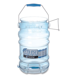 San Jamar® Saf-T-Ice Tote, 6gal Capacity, Transparent Blue (SJMSI6000) (SANSI6000)