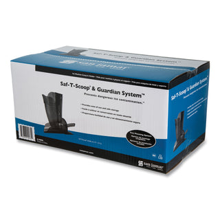 San Jamar® Saf-T-Scoop and Guardian System for Ice Machines, 12 oz to 16 oz Ice Scoop, Transparent Blue, 50/Carton (SJMSI7000)