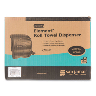 San Jamar® Element Lever Roll Towel Dispenser, Oceans, Black, 12 1/2 x 8 1/2 x 12 3/4 (SANT990TBK)