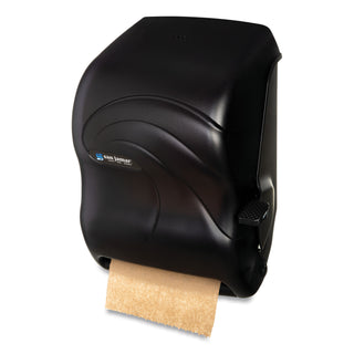 San Jamar® Lever Roll Towel Dispenser, Oceans, Black Pearl, 12 15/16 x 9 1/4 x 16 1/2 (911909)